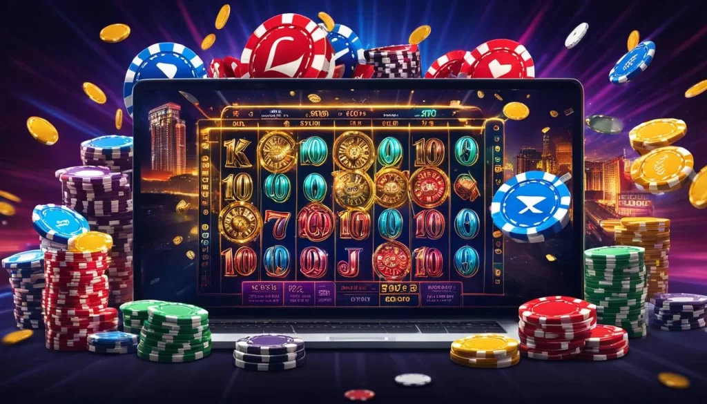 Hình ảnh game nổ hũ YO88 với các máy slot và tiền thưởng